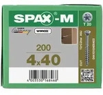 SPAX-M Senkkopf T-STAR plus - Kleiner Fr&auml;skopf Teilgewinde WIROX A3J T20 - 4x40 -