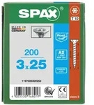 SPAX Senkkopf T-STAR plus - Vollgewinde Edelstahl rostfrei A2 1.4567 T10 - 3x25 - 200