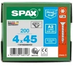SPAX Senkkopf T-STAR plus - Vollgewinde Edelstahl rostfrei A2 1.4567 T20 - 4x45 - 200