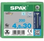 SPAX Senkkopf T-STAR plus - Vollgewinde Edelstahl rostfrei A2 1.4567 T20 - 4,5x30 -
