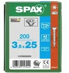 SPAX Senkkopf T-STAR plus - Vollgewinde Edelstahl rostfrei A2 1.4567 T15 - 3,5x25 -