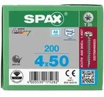 SPAX Halbrundkopf T-STAR plus 4CUT Vollgewinde Edelstahl rostfrei A2 1.4567 4x50 -