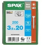 SPAX Linsensenkkopf T-STAR plus 4CUT Vollgewinde Edelstahl rostfrei A2 1.4567 -