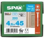 SPAX Linsensenkkopf T-STAR plus CUT Teilgewinde Edelstahl rostfrei A2 1.4567 4,5x45 -