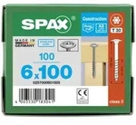 SPAX Tellerkopf 6 mm T-STAR plus 4CUT Teilgewinde Edelstahl rostfrei A2 1.4567 6x100