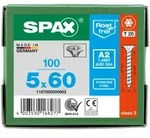 SPAX Senkkopf T-STAR plus - Vollgewinde Edelstahl rostfrei A2 1.4567 T20 - 5x60 - 100