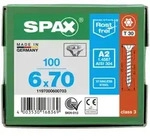 SPAX Senkkopf T-STAR plus - Vollgewinde Edelstahl rostfrei A2 1.4567 T30 - 6x70 - 100