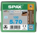 SPAX Terrassenschraube T-STAR plus CUT Fixiergewinde Edelstahl rostfrei A2 1.4567
