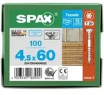 SPAX Linsensenkkopf T-STAR plus CUT Fixiergewinde Edelstahl rostfrei A2 1.4567 4,5x60
