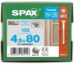 SPAX Linsensenkkopf T-STAR plus CUT Teilgewinde Edelstahl rostfrei A2 1.4567 4,5x80 -