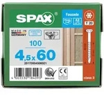 SPAX Linsensenkkopf T-STAR plus CUT Teilgewinde Edelstahl rostfrei A2 1.4567 4,5x60 -