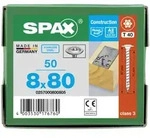 SPAX Tellerkopf 8 mm T-STAR plus 4CUT Vollgewinde Edelstahl rostfrei A2 1.4567 8x80 -