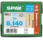SPAX Tellerkopf 8 mm T-STAR plus 4CUT Teilgewinde Edelstahl rostfrei A2 1.4567 8x140