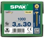 SPAX Senkkopf Kreuzschlitz Z - Vollgewinde YELLOX A2L PZ2 - 3,5x30 - 1000 Stk