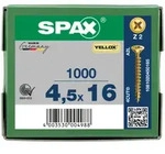 SPAX Senkkopf Kreuzschlitz Z - Vollgewinde YELLOX A2L PZ2 - 4,5x16 - 1000 Stk