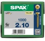 SPAX Senkkopf Kreuzschlitz Z - Vollgewinde YELLOX A2L PZ1 - 2x10 - 1000 Stk