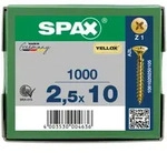 SPAX Senkkopf Kreuzschlitz Z - Vollgewinde YELLOX A2L PZ1 - 2,5x10 - 1000 Stk