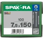 SPAX-RA Flachsenkkopf T-STAR plus Vollgewinde WIROX A3J 7,5x150 - 100 Stk