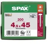 SPAX Halbrundkopf T-STAR plus 4CUT Vollgewinde WIROX A3J 4,5x45 - 200 Stk