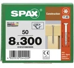 SPAX Senkkopf 8 mm T-STAR plus - Teilgewinde WIROX A3J T40 - 8x300 - 50 Stk