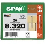 SPAX Senkkopf 8 mm T-STAR plus - Teilgewinde WIROX A3J T40 - 8x320 - 50 Stk