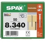 SPAX Senkkopf 8 mm T-STAR plus - Teilgewinde WIROX A3J T40 - 8x340 - 50 Stk