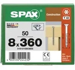 SPAX Senkkopf 8 mm T-STAR plus - Teilgewinde WIROX A3J T40 - 8x360 - 50 Stk