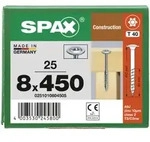 SPAX WIROX Tellerkopf T-STARplus TG TX40 8,0x450 25 Stk