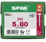 SPAX Halbrundkopf T-STAR plus 4CUT Vollgewinde WIROX A3J 5x80 - 200 Stk