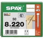 SPAX Zylinderkopfschraube T-STAR plus VG TX40 8 x 220 WIROX 50 Stk