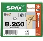 SPAX Zylinderkopfschraube T-STAR plus VG TX40 8 x 260 WIROX 50 Stk