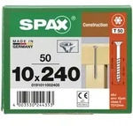 SPAX Senkkopf 10 mm T-STAR plus - Teilgewinde WIROX A3J T50 - 10x240 - 50 Stk