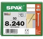 SPAX Senkkopf 8 mm T-STAR plus - Vollgewinde WIROX A3J T40 - 8x240 - 50 Stk