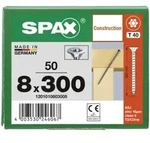 SPAX Senkkopf 8 mm T-STAR plus - Vollgewinde WIROX A3J T40 - 8x300 - 50 Stk