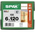 SPAX WIROX Zylinderkopfschraube T-STARplus VG TX30 6 x 120 100 Stk