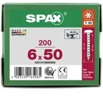 SPAX Halbrundkopf T-STAR plus 4CUT Vollgewinde Galvanisch blank verzinkt A2J 6x50 -
