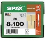 SPAX Senkkopf 8 mm T-STAR plus - Teilgewinde WIROX A3J T40 - 8x100 - 50 Stk