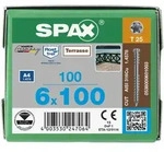 SPAX Terrassenschraube T-STAR plus, mit CUT-Spitze, Fixiergewinde, Edelstahl rostfrei