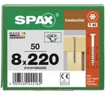 SPAX Senkkopf 8 mm T-STAR plus - Teilgewinde WIROX A3J T40 - 8x220 - 50 Stk
