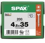 SPAX Senkkopf T-STAR plus - Vollgewinde WIROX A3J T20 - 4,5x35 - 200 Stk
