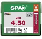 SPAX Halbrundkopf T-STAR plus 4CUT Vollgewinde WIROX A3J 4x50 - 200 Stk