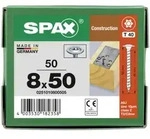 SPAX Tellerkopf Beschlagschraube T40 8 mm T-STAR plus 4CUT Vollgewinde WIROX P5J C4