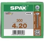 SPAX R&uuml;ckwandschraube T-STAR Plus 4,0 x 20 - 300 Stk