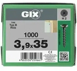 SPAX GIX-B Trockenbauschraube Trompetenkopf H2 Grobgewinde - 1000 Stk 3,9x35