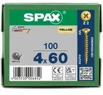 SPAX Senkkopf Kreuzschlitz Z - Vollgewinde YELLOX A2L PZ2 - 4x60 - 100 Stk