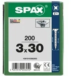 SPAX Senkkopf Kreuzschlitz Z - Vollgewinde WIROX A3J PZ1 - 3x30 - 200 Stk