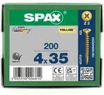 SPAX Senkkopf Kreuzschlitz Z - Vollgewinde YELLOX A2L PZ2 - 4x35 - 200 Stk