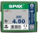 SPAX Senkkopf Kreuzschlitz Z - Vollgewinde WIROX A3J PZ2 - 4x50 - 200 Stk