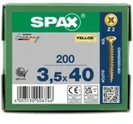SPAX Senkkopf Kreuzschlitz Z - Vollgewinde YELLOX A2L PZ2 - 3,5x40 - 200 Stk