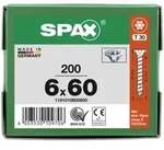 SPAX Senkkopf T-STAR plus - Vollgewinde WIROX A3J T30 - 6x60 - 200 Stk